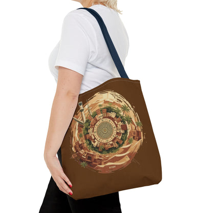 Desert Oasis Circular Art Tote