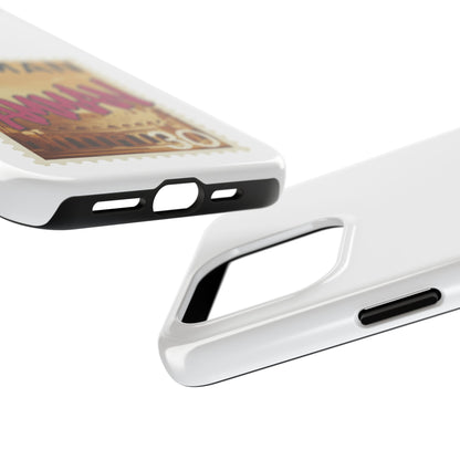 Amman Stamp Tough Phone Case — Jordan Travel Vintage Postage Design