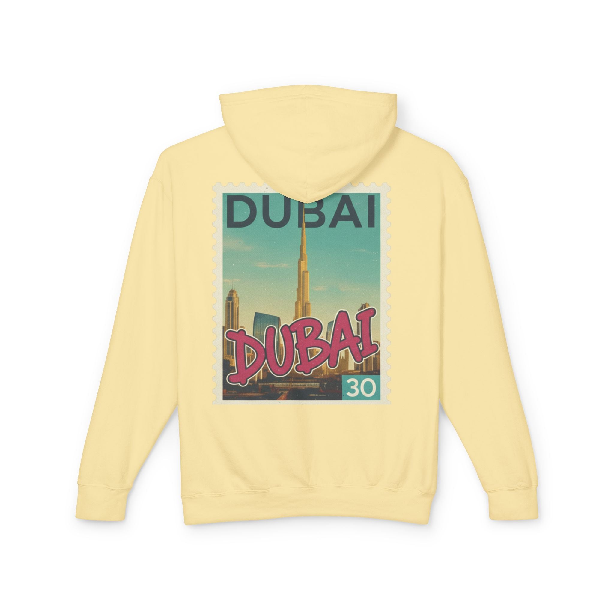 Dubai Vintage Postage Stamp Hoodie – Travel Souvenir Sweatshirt