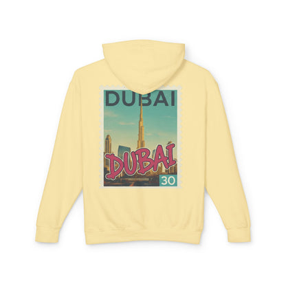 Dubai Vintage Postage Stamp Hoodie – Travel Souvenir Sweatshirt