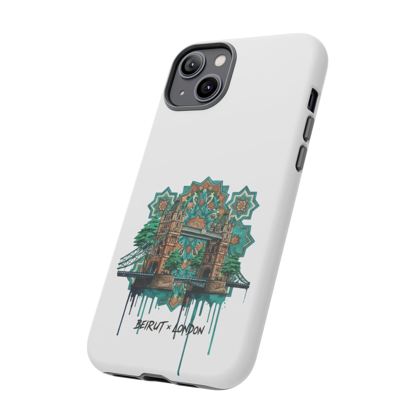 Beirut x London Ornate Phone Case — Turquoise Mosaic Gateway Design
