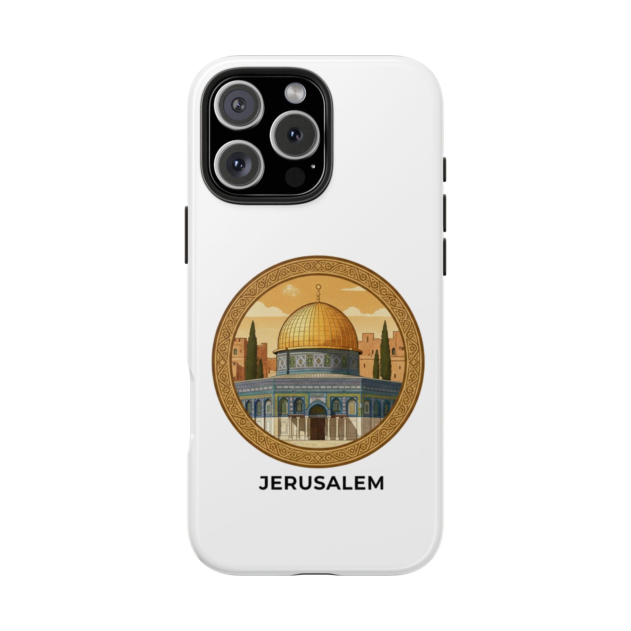 Jerusalem Dome Tough Phone Case — Golden Dome of the Rock Illustration