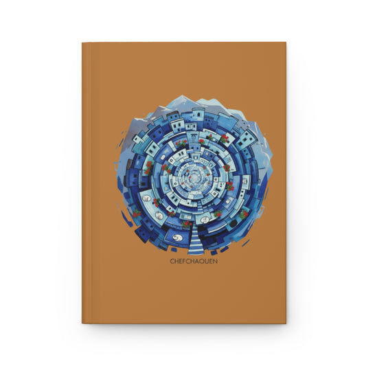Chefchaouen Spiral Hardcover Journal — Blue Medina City Notebook
