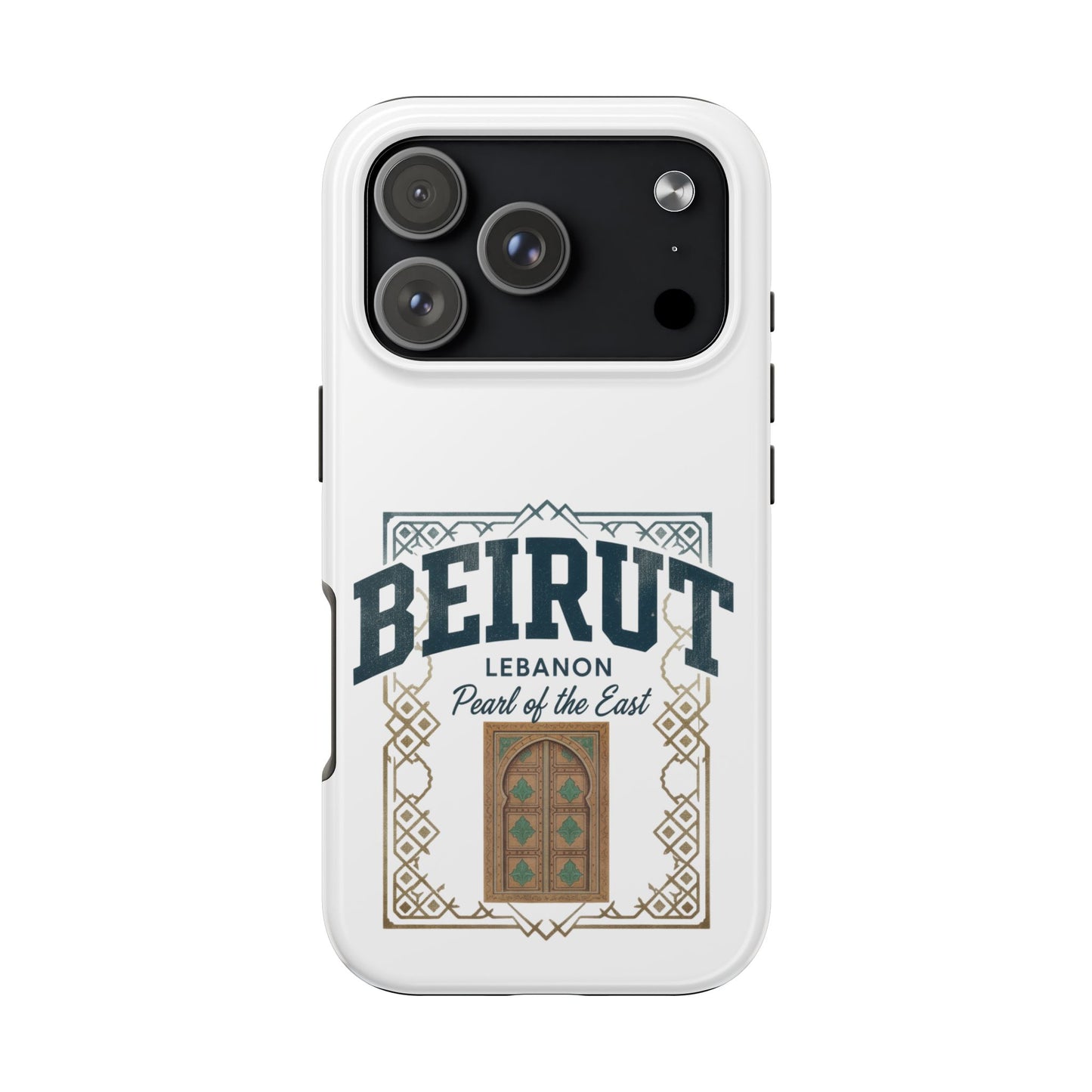 Beirut Lebanon Tough Phone Case — 'Pearl of the East' Vintage Door Design