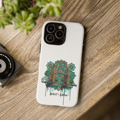 Beirut x London Ornate Phone Case — Turquoise Mosaic Gateway Design
