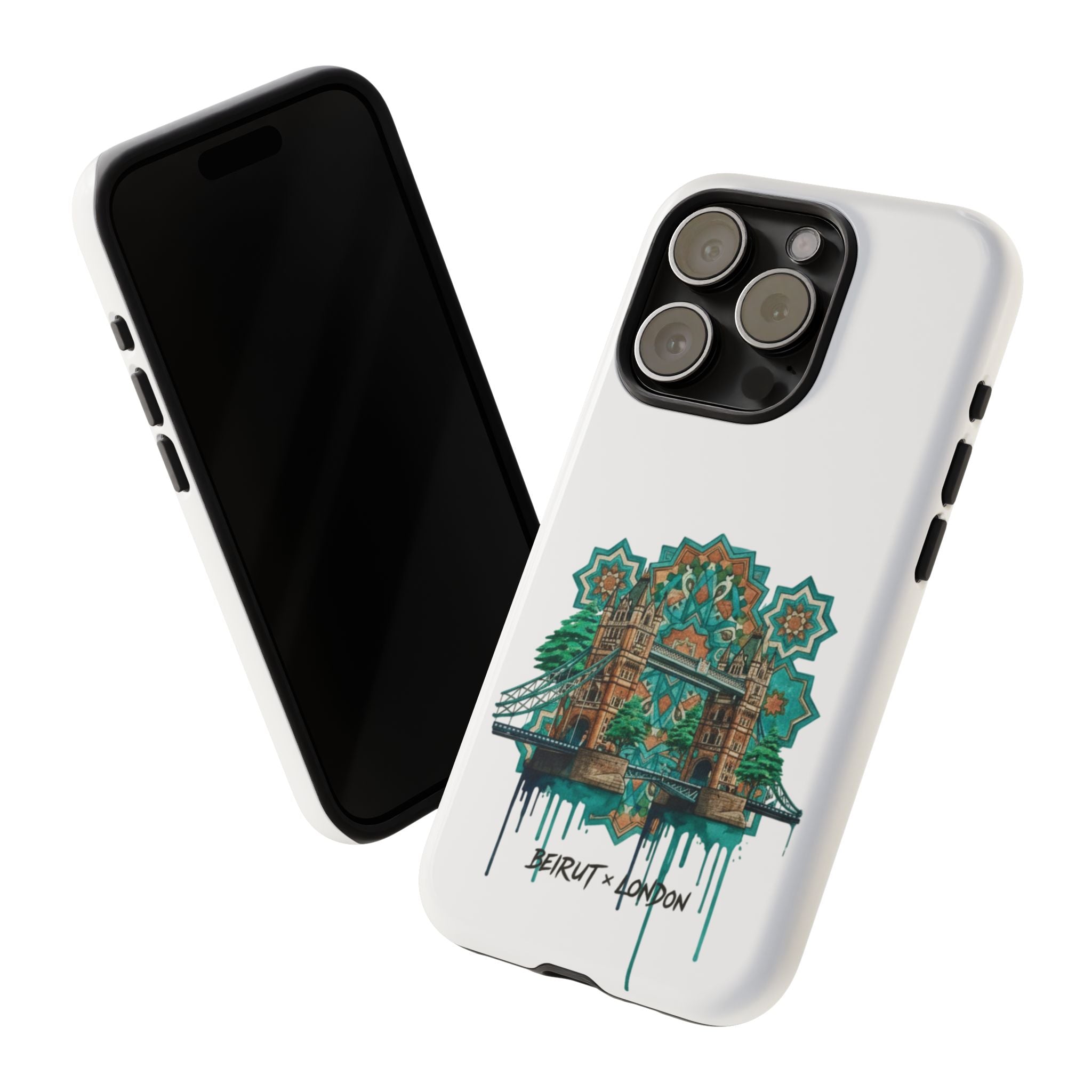 Beirut x London Ornate Phone Case — Turquoise Mosaic Gateway Design
