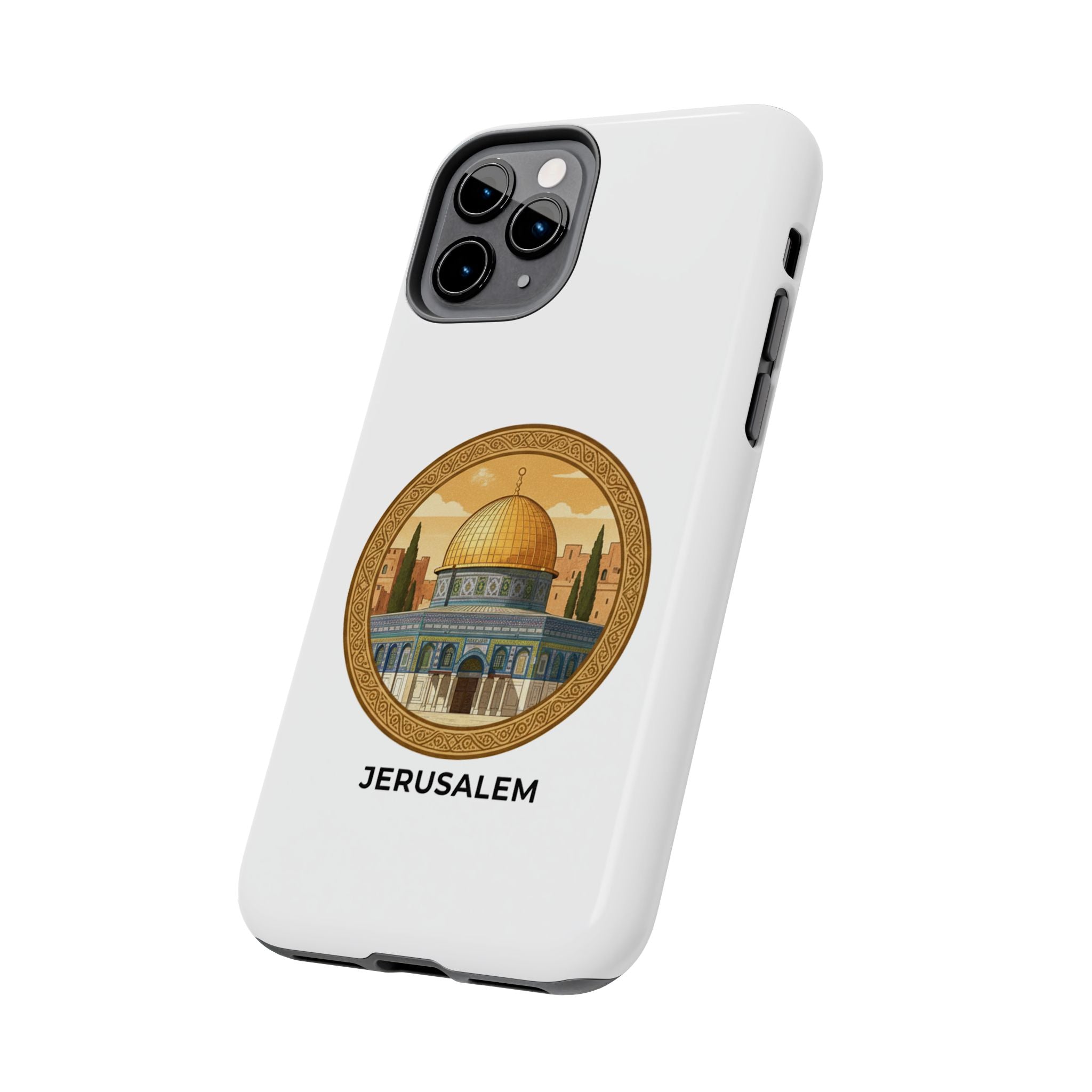 Jerusalem Dome Tough Phone Case — Golden Dome of the Rock Illustration