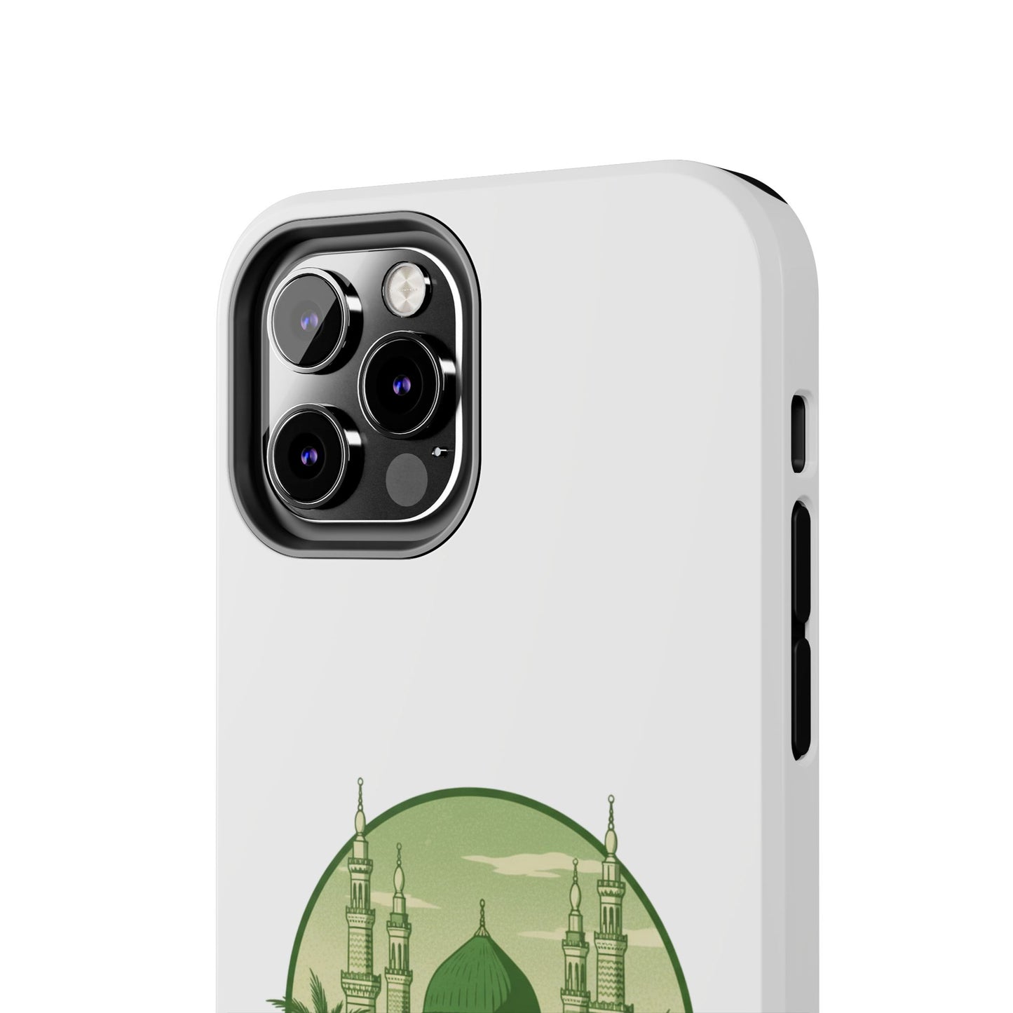 Medina Mosque Tough Phone Case – Islamic Landmark Green Phone Cover