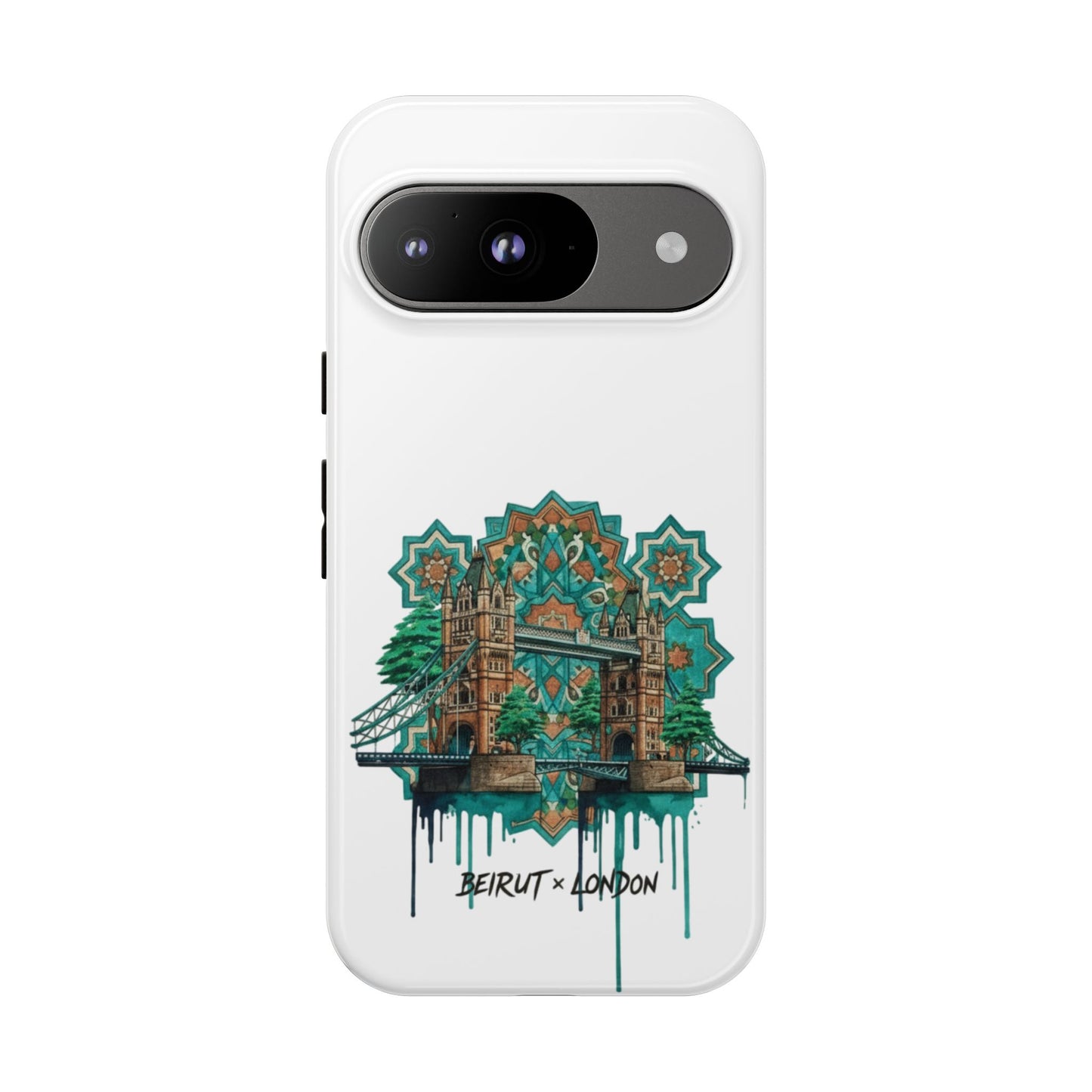 Beirut x London Ornate Phone Case — Turquoise Mosaic Gateway Design
