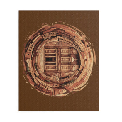Puzzle — Petra Circular Vintage Architecture Jigsaw (120/252/500 pcs)