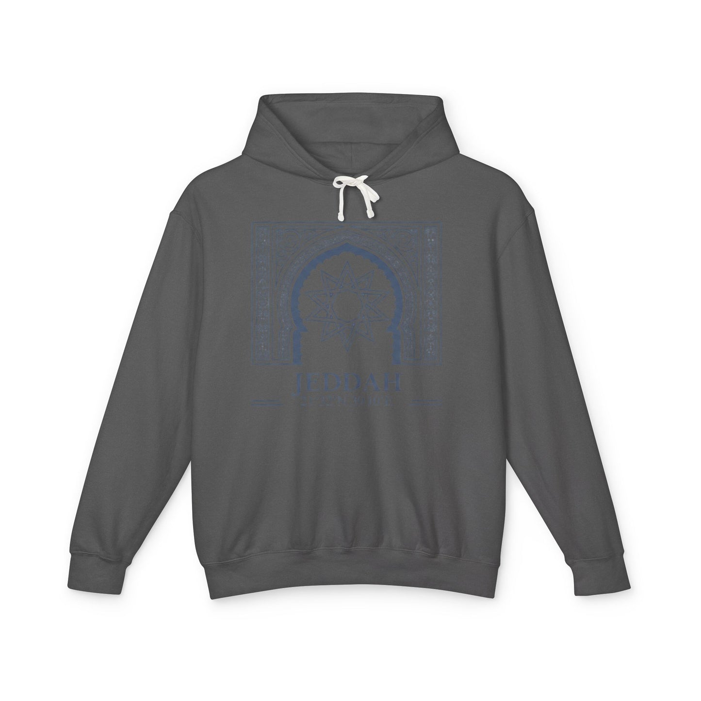 Jeddah Architectural Hoodie — Middle Eastern Geometric Travel Pullover