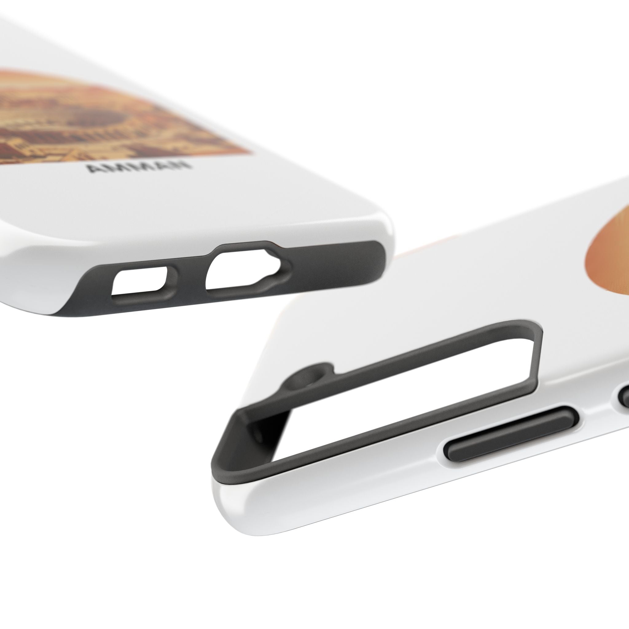 Amman Coliseum Tough Phone Case — Vintage Desert Cityscape Protective Cover