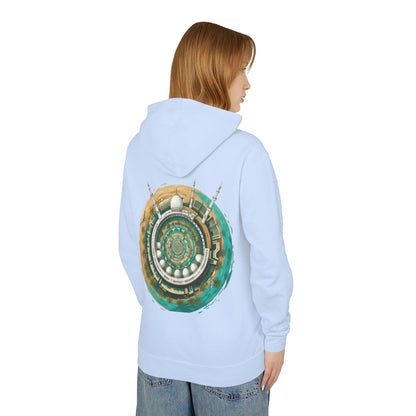 Mandala Mosque Hoodie — Islamic Geometric Art Backprint Hoodie