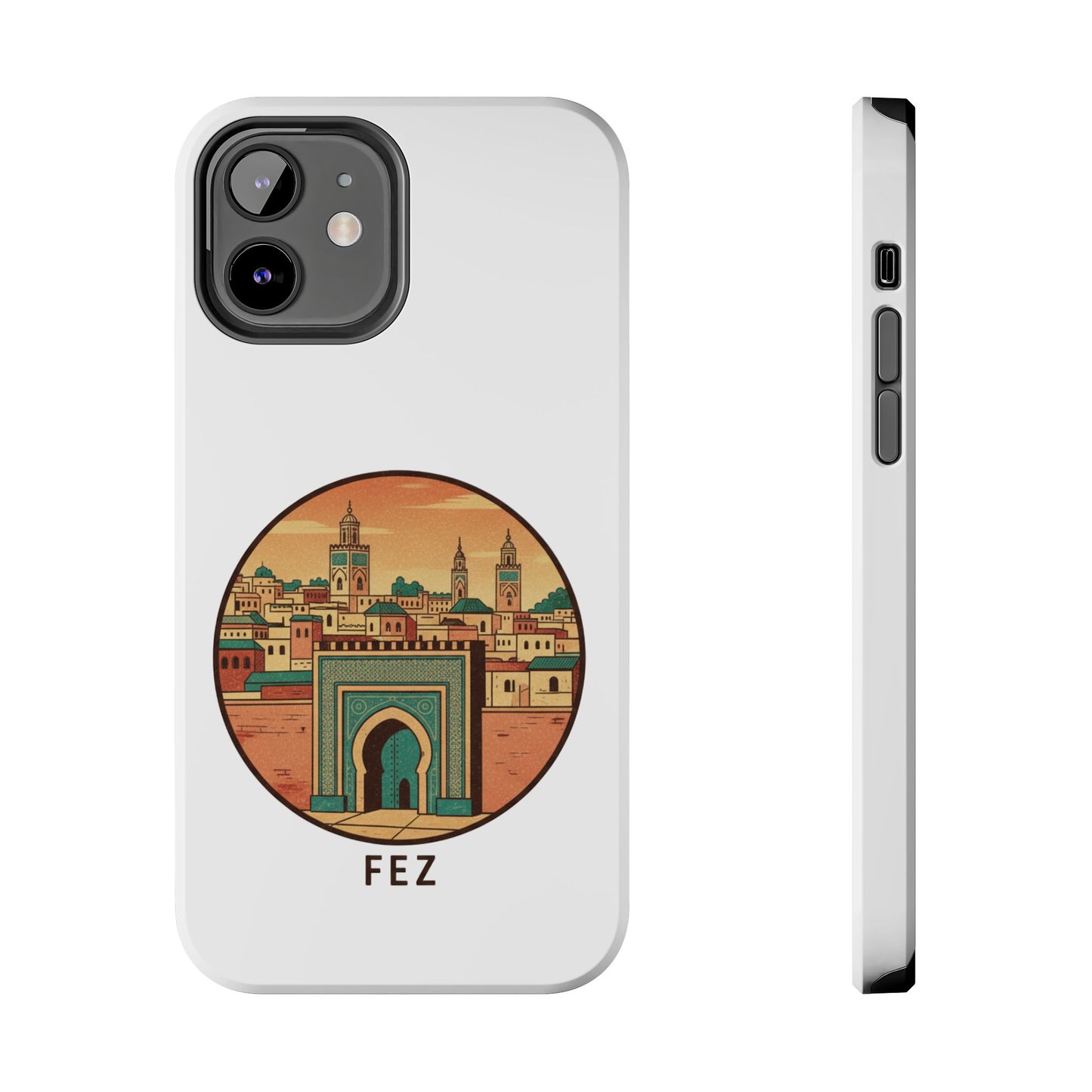 Étui de téléphone résistant Fez City — Étui de téléphone de voyage motif arche marocaine