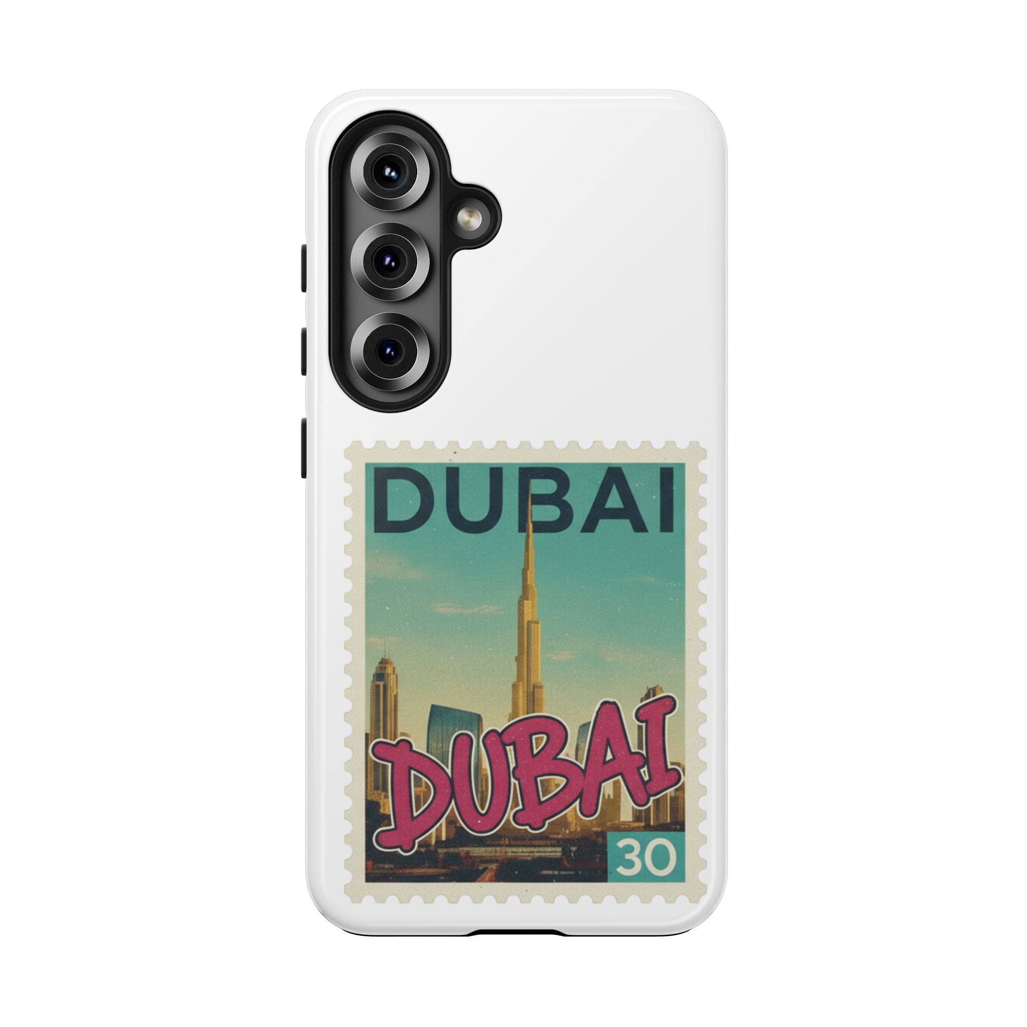 Dubai Postage Stamp Phone Case — Travel-Inspired Tough iPhone Case