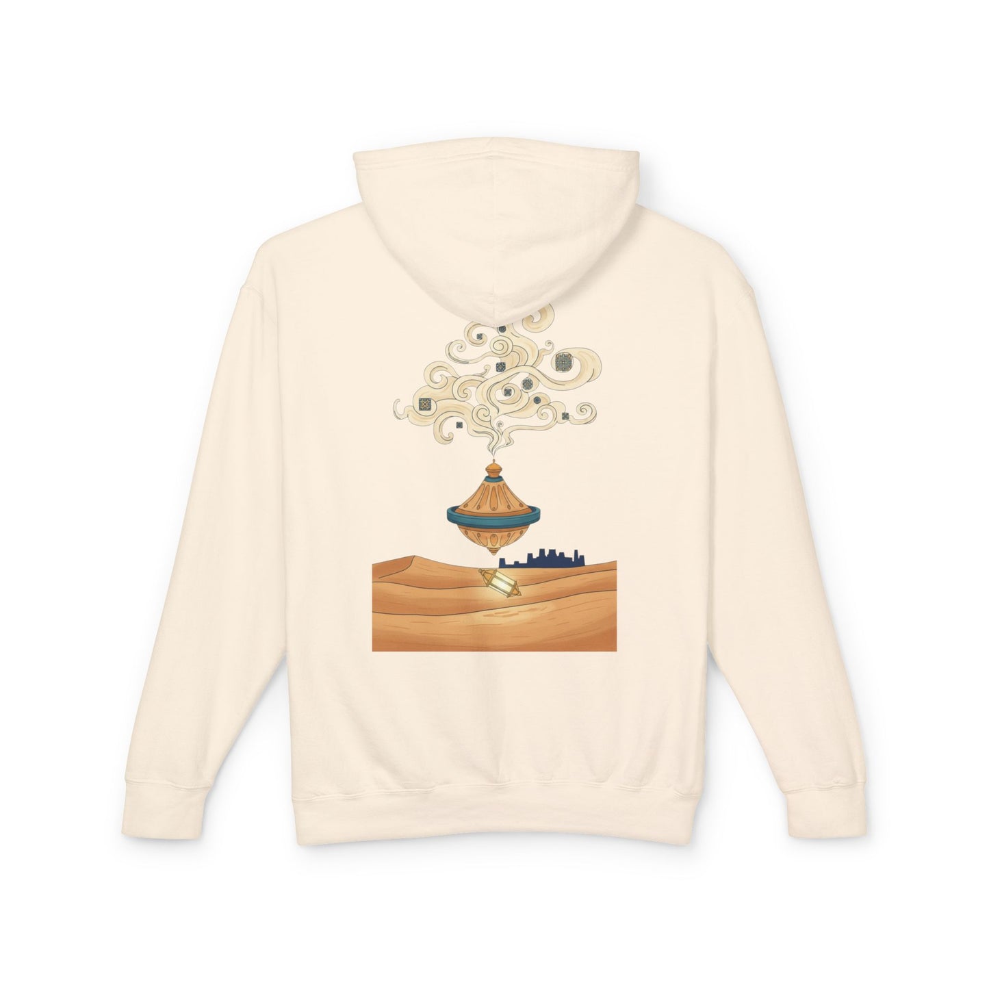 Desert Lamp Hoodie — Boho Floating Lantern Desert Sweatshirt