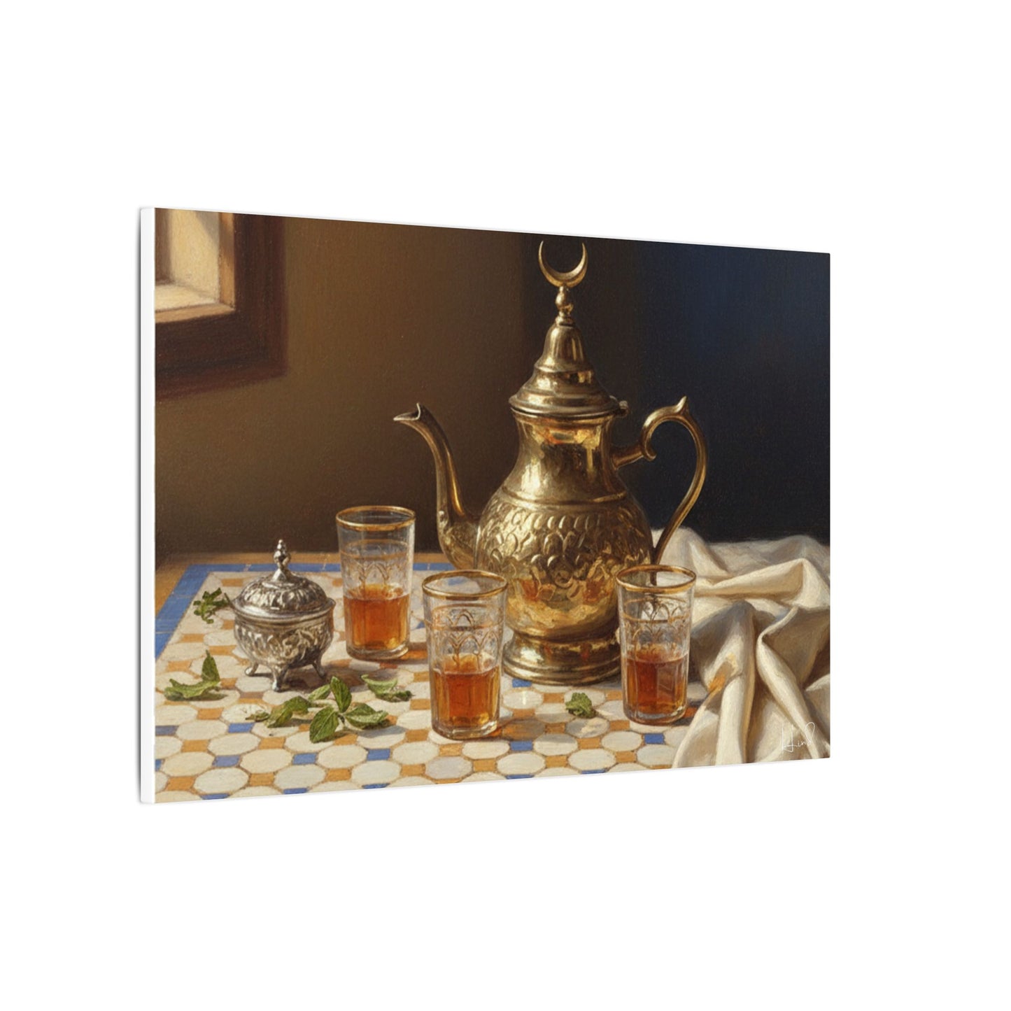 Moroccan Tea Still Life Canvas