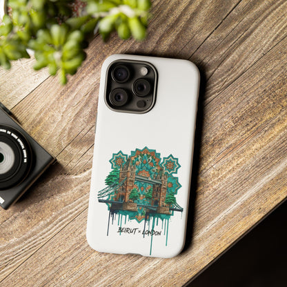 Beirut x London Ornate Phone Case — Turquoise Mosaic Gateway Design