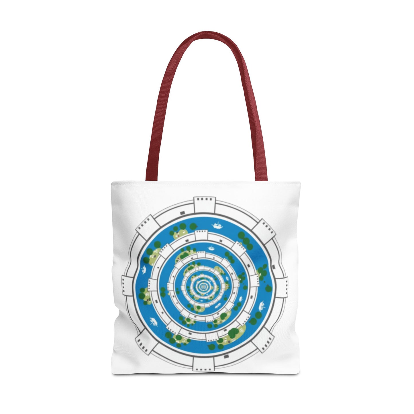 Spiral Island Tote Bag – Nautical Mandala All-Over Print Tote