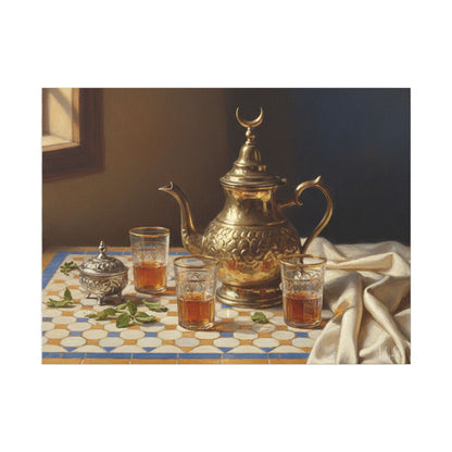 Moroccan Tea Still Life Canvas