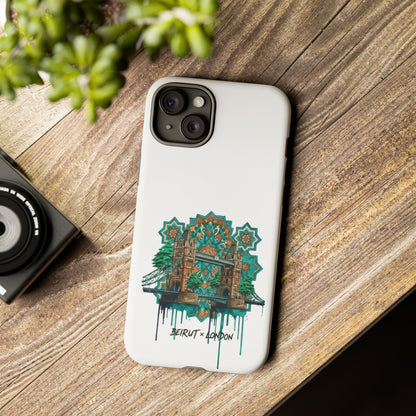 Beirut x London Ornate Phone Case — Turquoise Mosaic Gateway Design