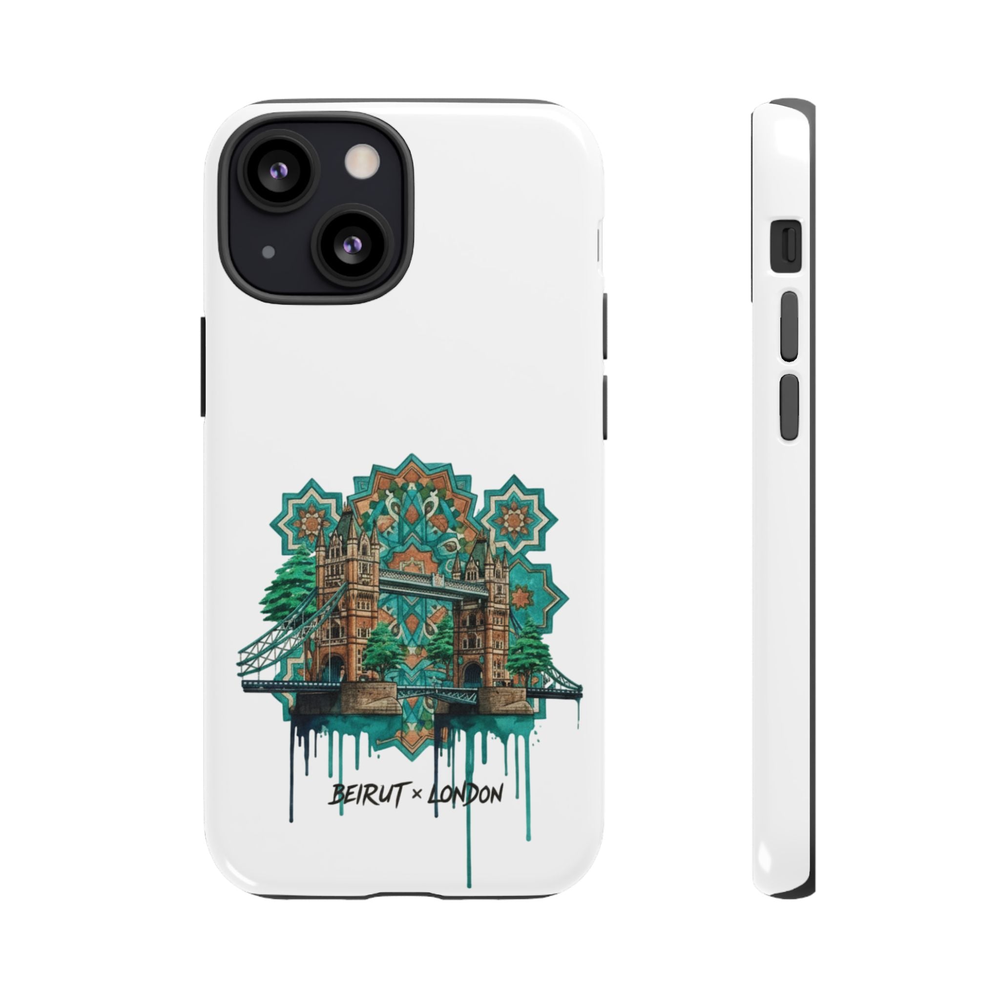 Beirut x London Ornate Phone Case — Turquoise Mosaic Gateway Design
