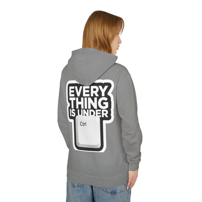 Everything Is Under Ctrl Hoodie — Funny Tech Keyboard Graphic Lightweight Hoodie