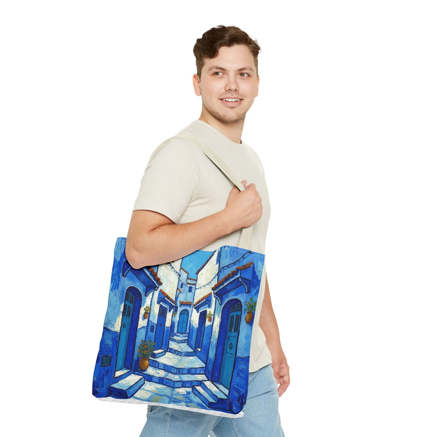 Mediterranean Blue Alley Tote