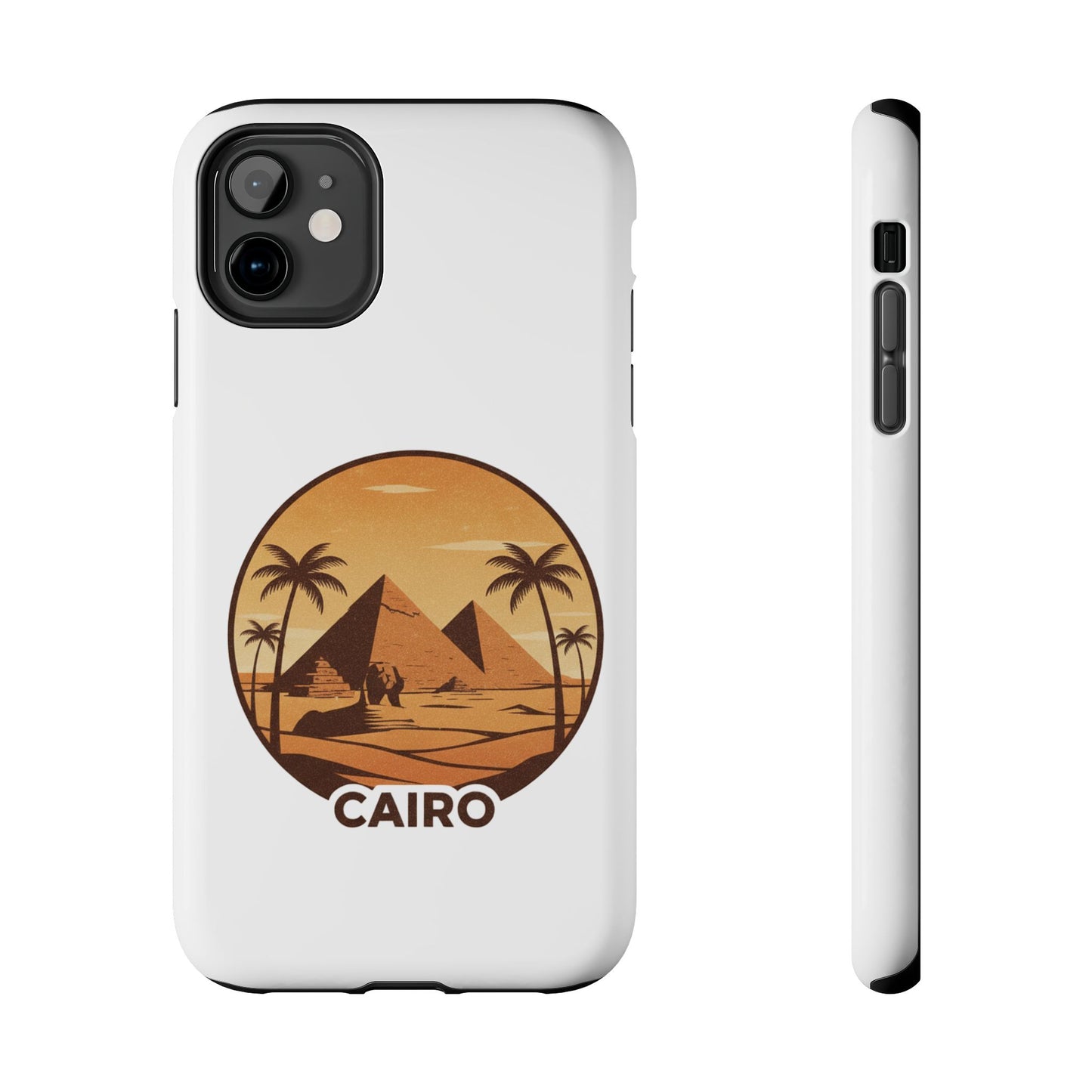 Cairo Pyramids Tough Phone Case — Vintage Egypt Travel iPhone/Android Protective Cover