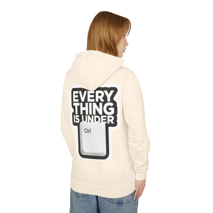 Everything Is Under Ctrl Hoodie — Funny Tech Keyboard Graphic Lightweight Hoodie