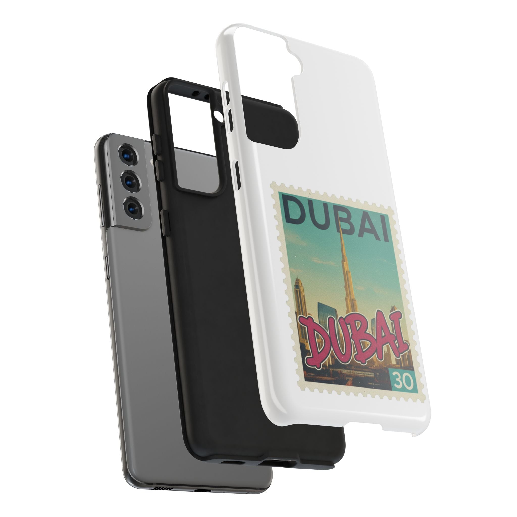 Dubai Postage Stamp Phone Case — Travel-Inspired Tough iPhone Case