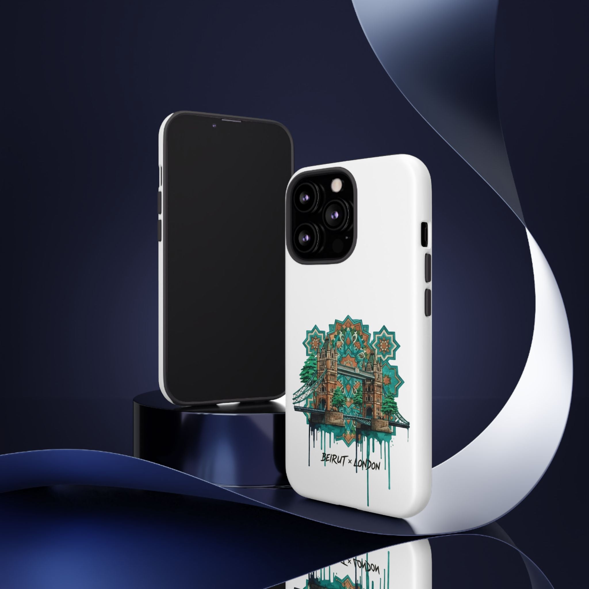 Beirut x London Ornate Phone Case — Turquoise Mosaic Gateway Design