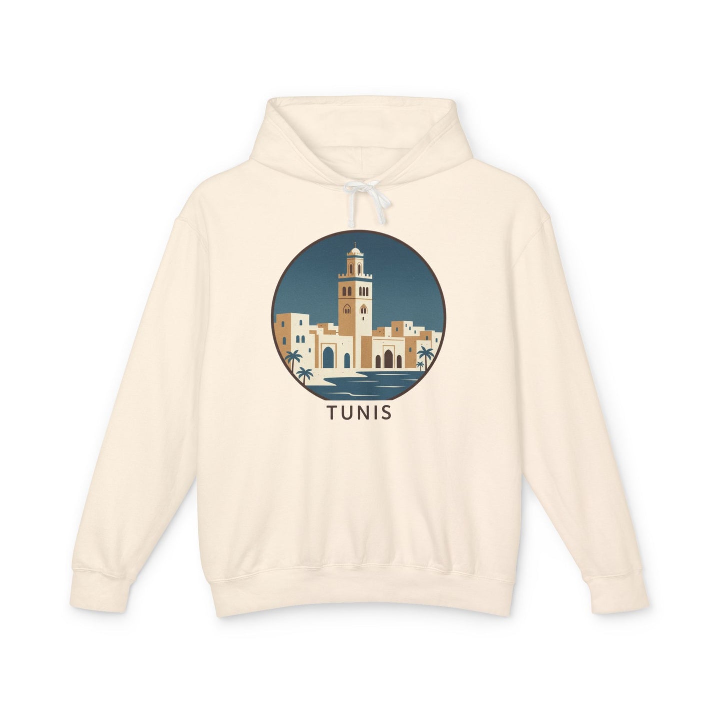 Tunis Skyline Hoodie — Minimalist Tunis Travel Sweatshirt