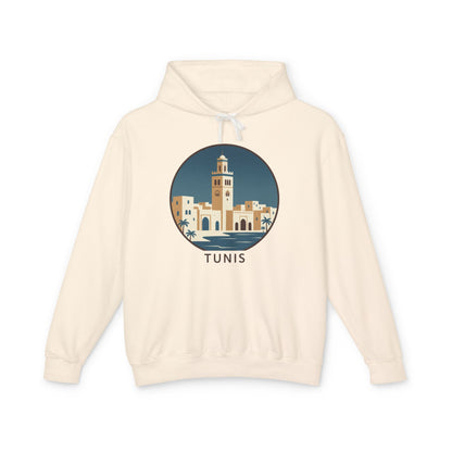 Tunis Skyline Hoodie — Minimalist Tunis Travel Sweatshirt
