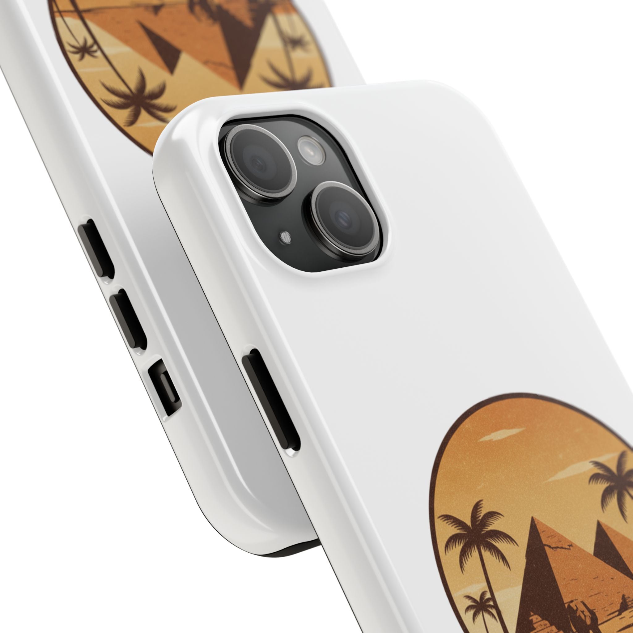 Cairo Pyramids Tough Phone Case — Vintage Egypt Travel iPhone/Android Protective Cover