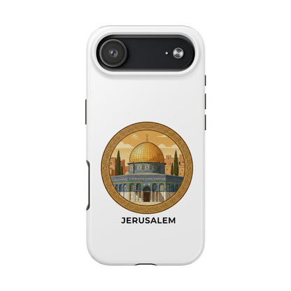 Jerusalem Dome Tough Phone Case — Golden Dome of the Rock Illustration