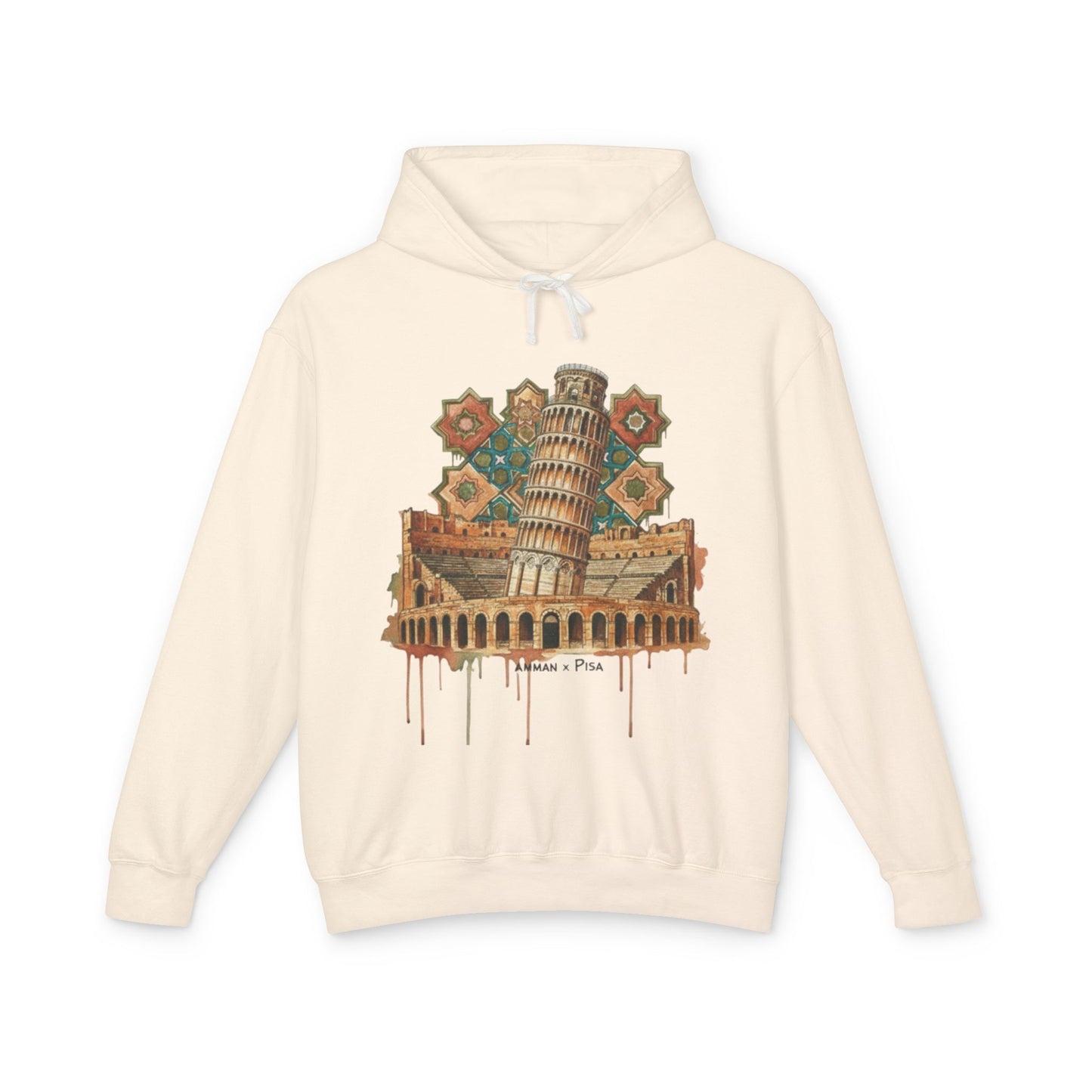 Leaning Tower of Pisa Vintage Art Hoodie — Retro Italy Travel Sweatshirt