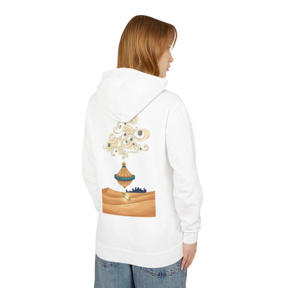 Desert Lamp Hoodie — Boho Floating Lantern Desert Sweatshirt