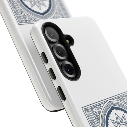 Jeddah Coordinates Phone Case — Arabic Arch Geometric Design