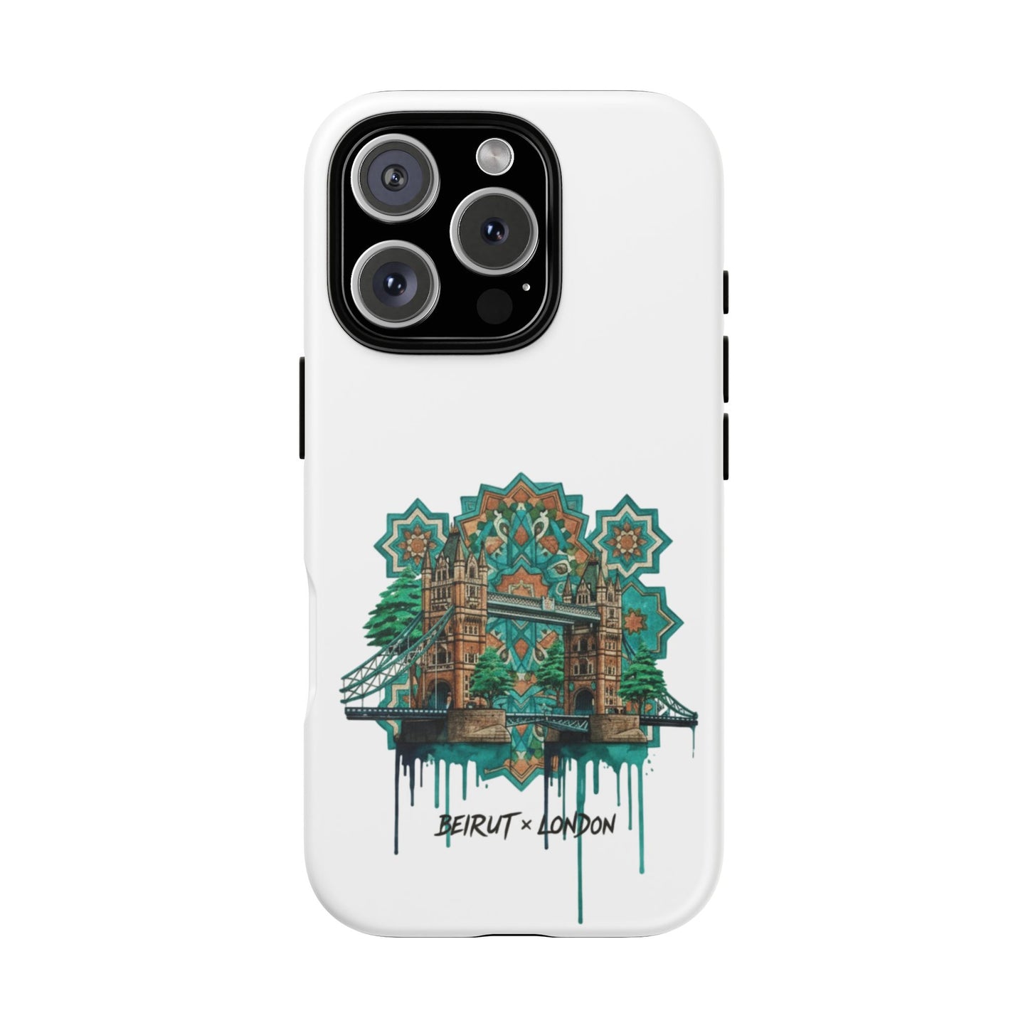 Beirut x London Ornate Phone Case — Turquoise Mosaic Gateway Design