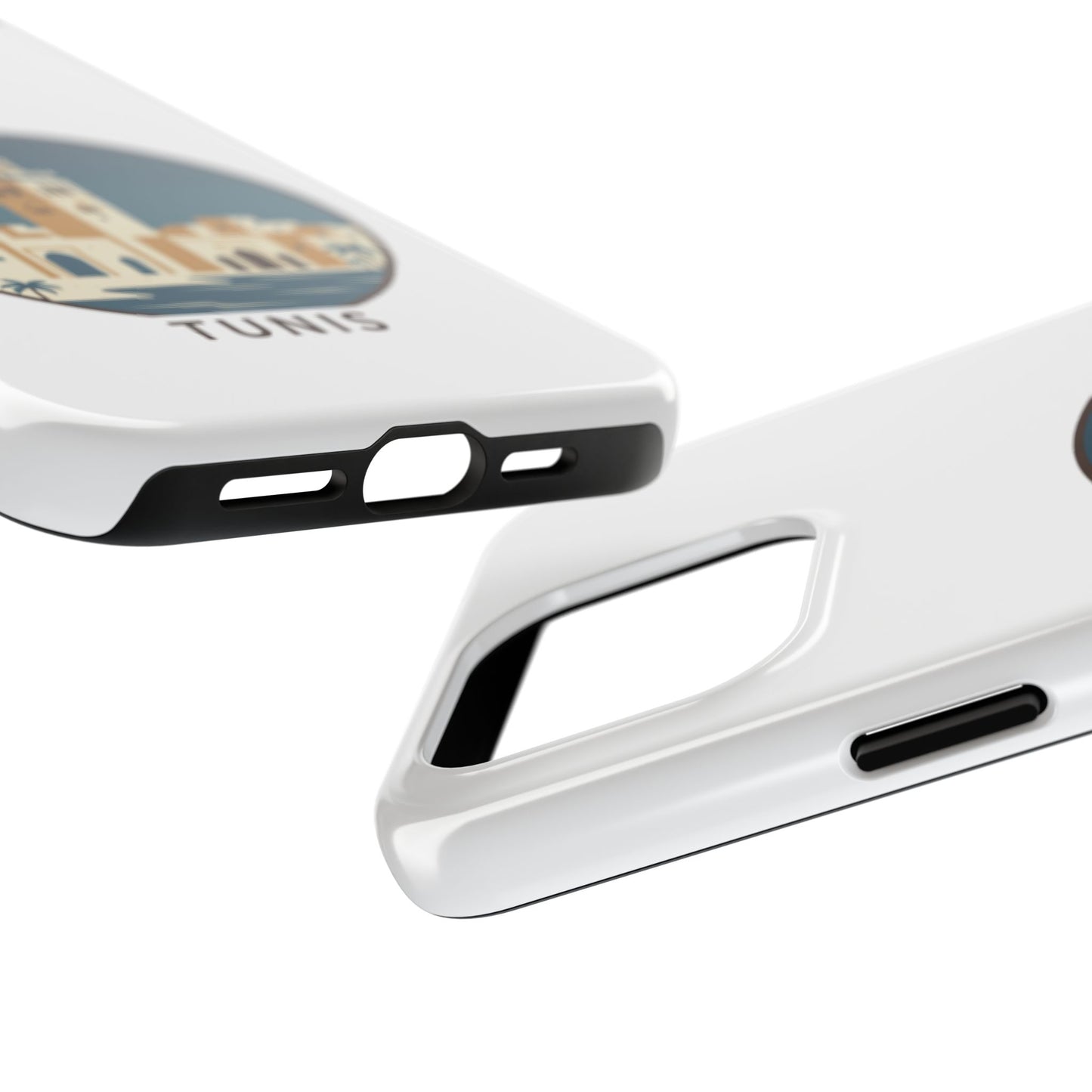 Coque de téléphone motif paysage urbain de Tunis — Coque de protection résistante pour iPhone