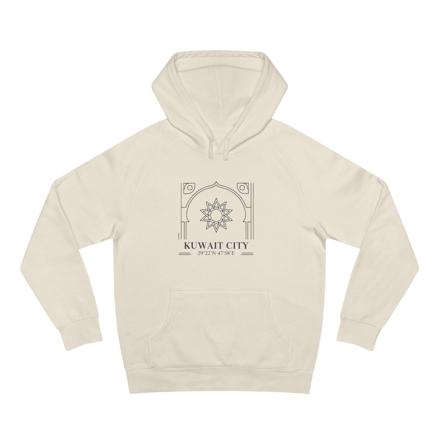 Kuwait City Architectural Hoodie — Minimalist Middle East Travel Sweatshirt
