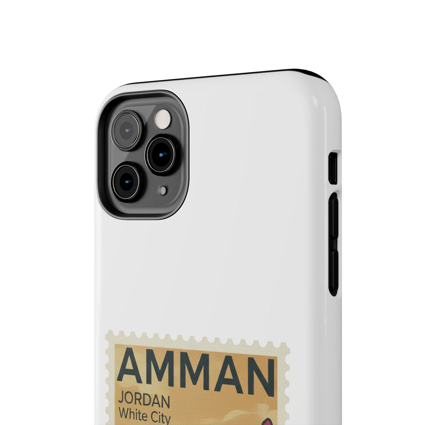 Amman Stamp Tough Phone Case — Jordan Travel Vintage Postage Design