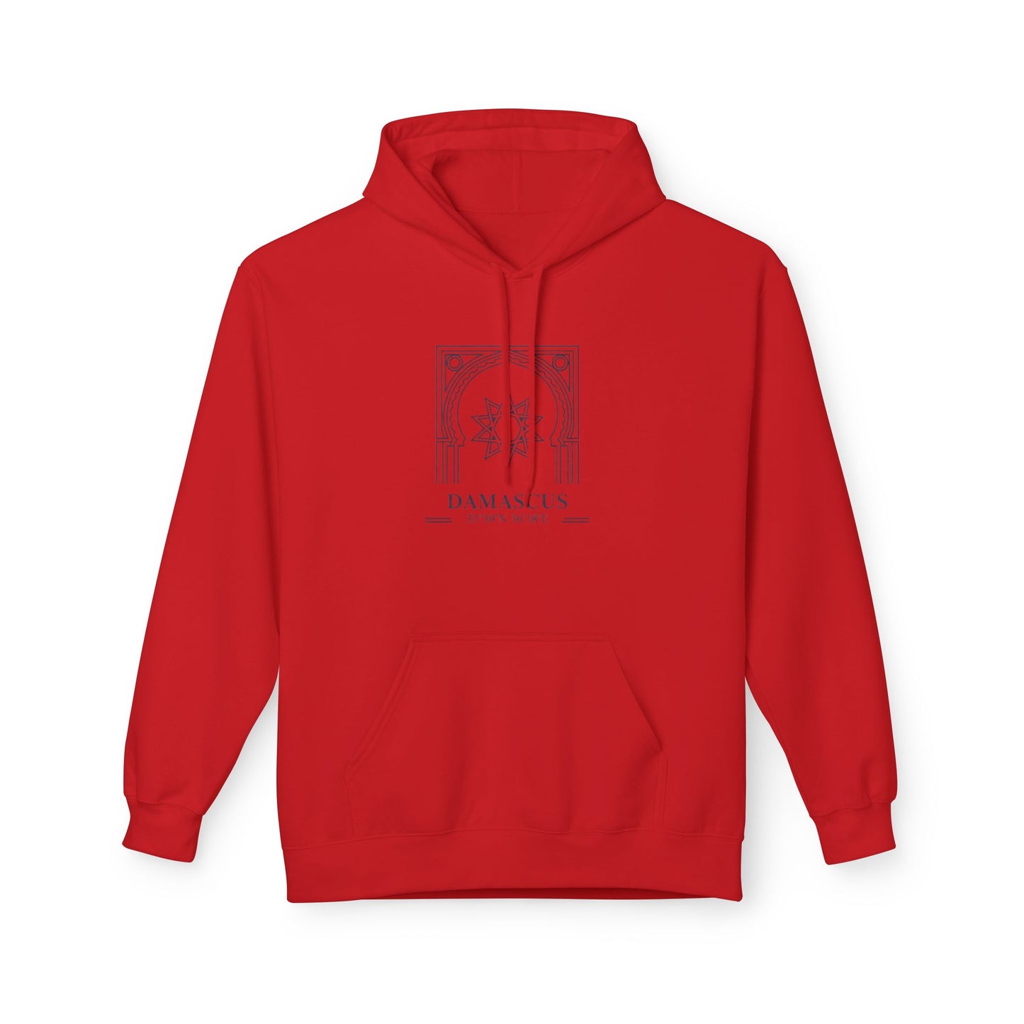 Damascus Heritage Hoodie — Minimal Middle Eastern Motif