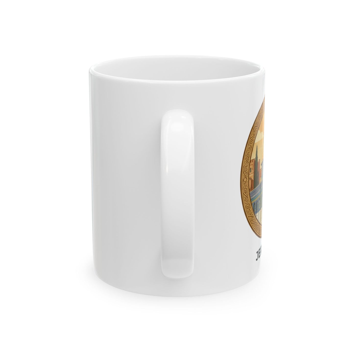 Jerusalem Dome of the Rock Ceramic Mug — Souvenir Coffee Cup (11oz/15oz)