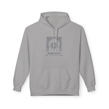 Damascus Heritage Hoodie — Minimal Middle Eastern Motif