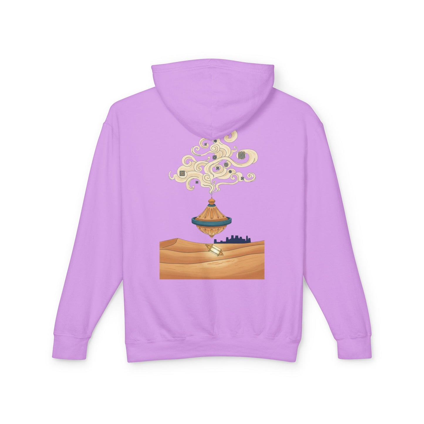 Desert Lamp Hoodie — Boho Floating Lantern Desert Sweatshirt