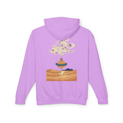 Desert Lamp Hoodie — Boho Floating Lantern Desert Sweatshirt
