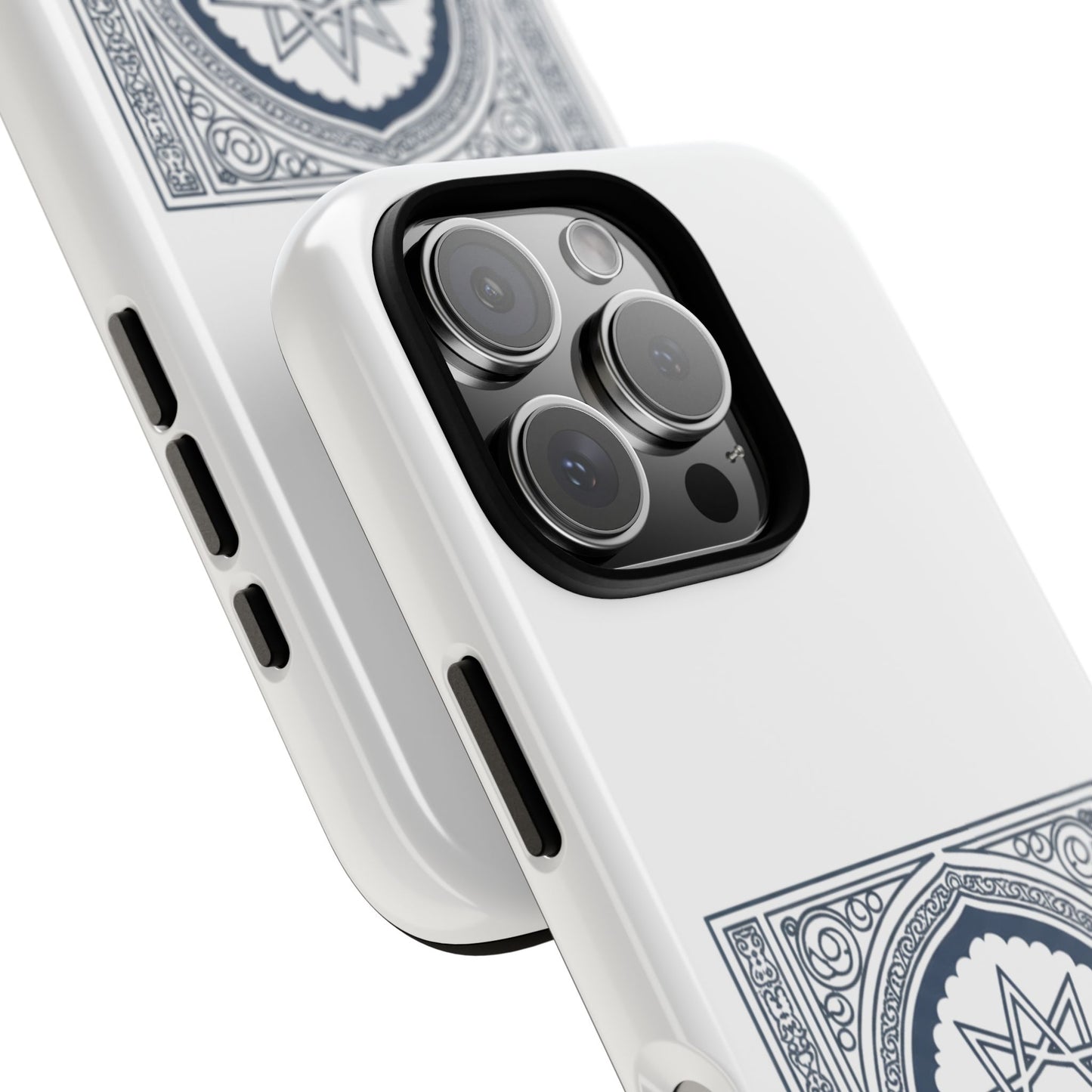 Jeddah Coordinates Phone Case — Arabic Arch Geometric Design