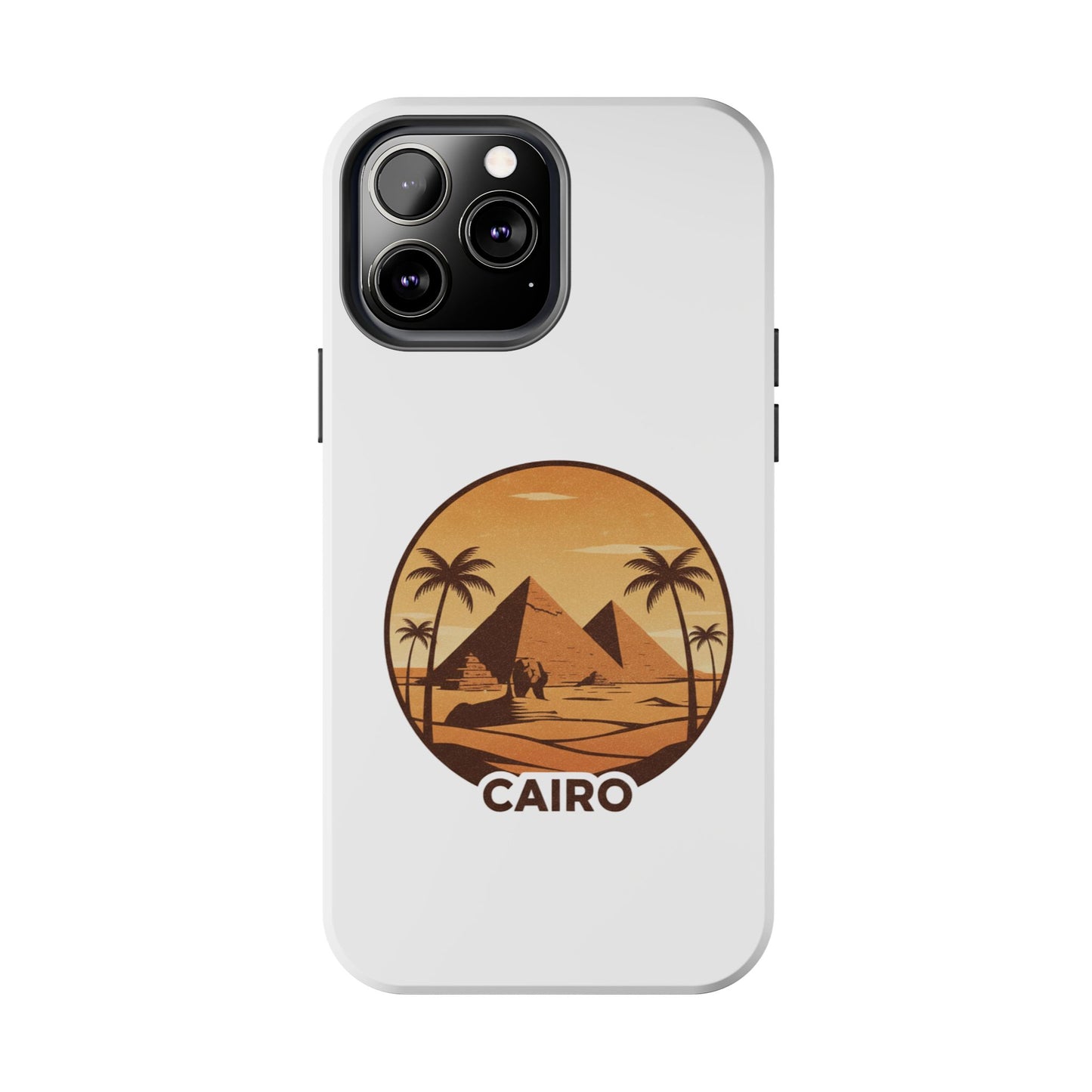 Cairo Pyramids Tough Phone Case — Vintage Egypt Travel iPhone/Android Protective Cover